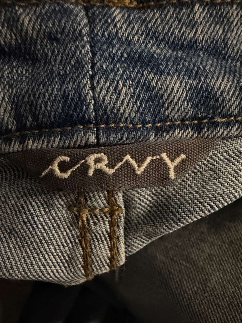 We The Free CRVYHigh Rise Vintage Straight Denim Blue Jeans Size 30 - Picture 5 of 6